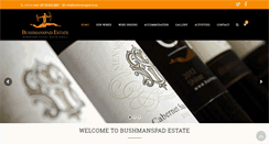 Desktop Screenshot of bushmanspad.co.za